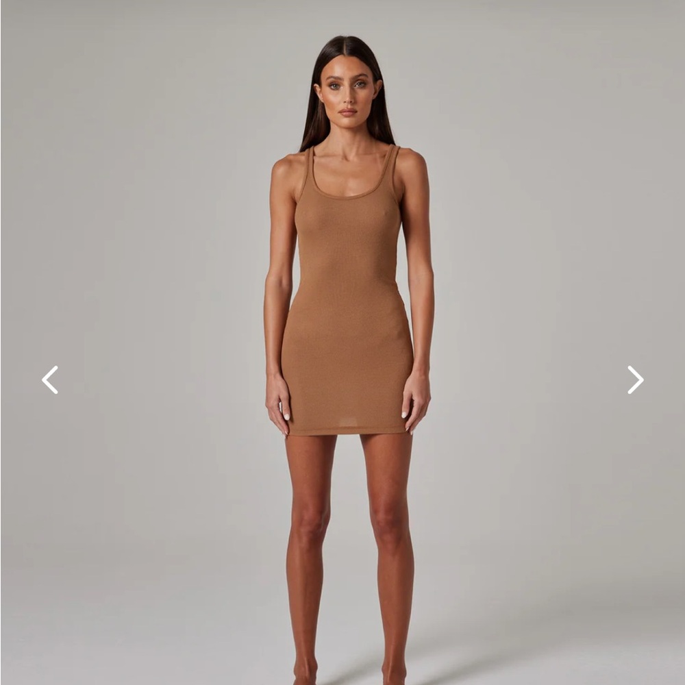 Talentless Fitted Modal Tank Ribbed Dress